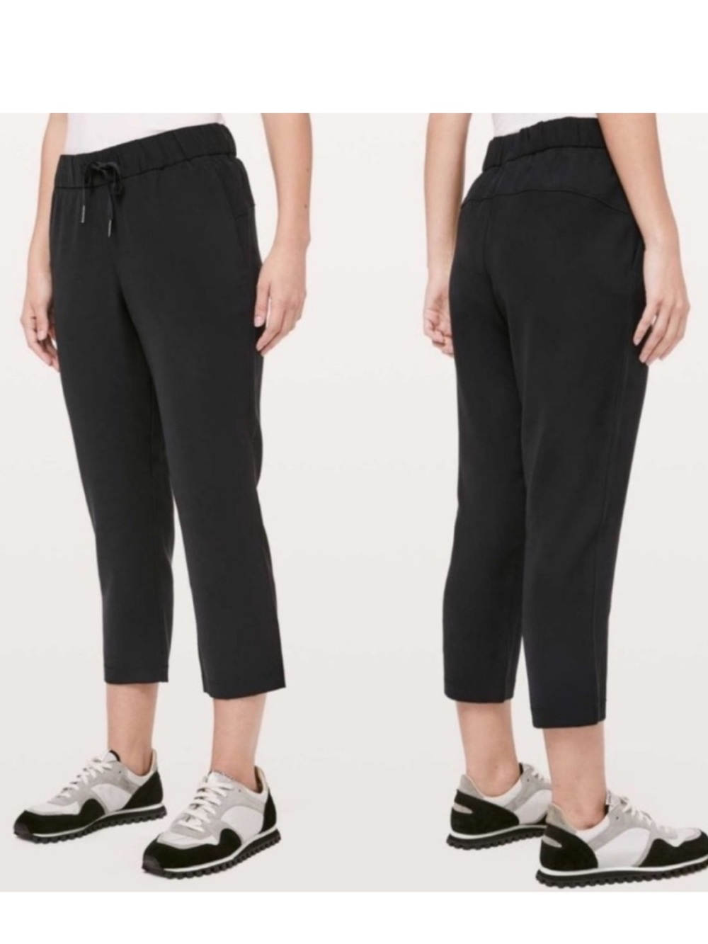Lululemon On the Fly Crop Pants Women’s Size 6 Pockets Full-On Luxtreme Black